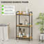 Bamboo, Steel Freestanding Bathroom Shelves