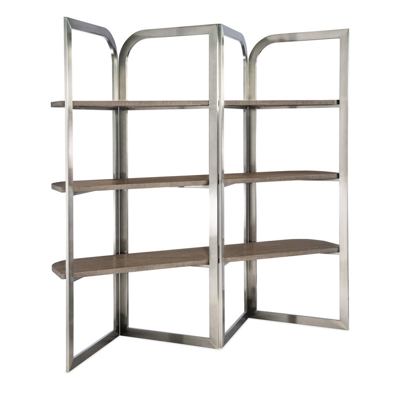 Modern Mood Geometric Bookcase, Mink