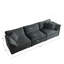 Ensemble de canapé surdimensionné à assise profonde 3 pièces avec revêtement en chenille pour un confort ultime et une élégance de salon moderne.