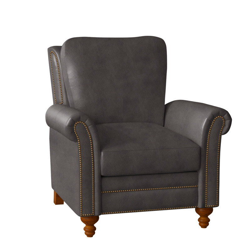 Richardson Recliner, Aline Fumo Genuine Leather, New Classiques, French Natural