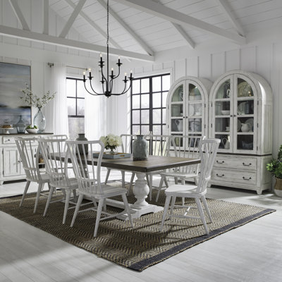 Chalita Trestle Dining Set with Rectangular Table