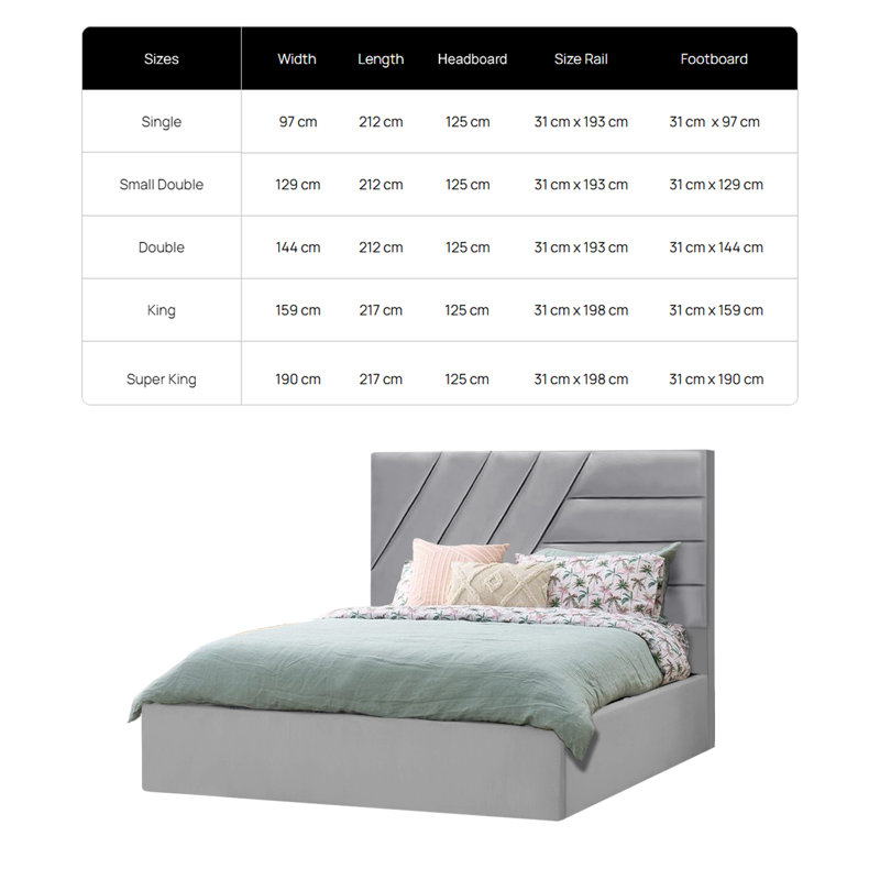 Eleonora Upholstered Bed, Double (4'6), Marine