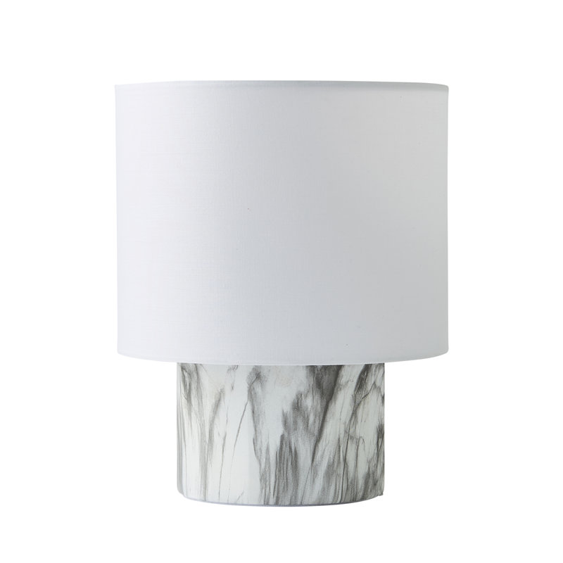 Resin Table Lamp, White