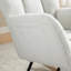 Chaise berçante en tissu avec repose-pieds Teddy-472144125