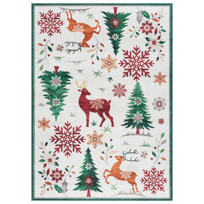  Tapis d'intérieur rond en polyester Lilirose