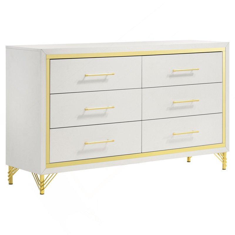 Commode de chambre à 6 tiroirs Chesney