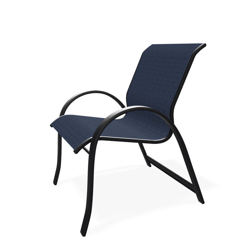 Aruba Outdoor Dining Armchair, Black