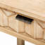 Table d'entrée 60 po en placage de sapin avec façades en nid d'abeille, console moderne-1301461010