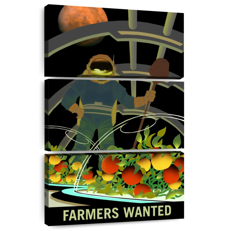 Mars Explorers Wanted, affiche V, H 74 po x l 48 po