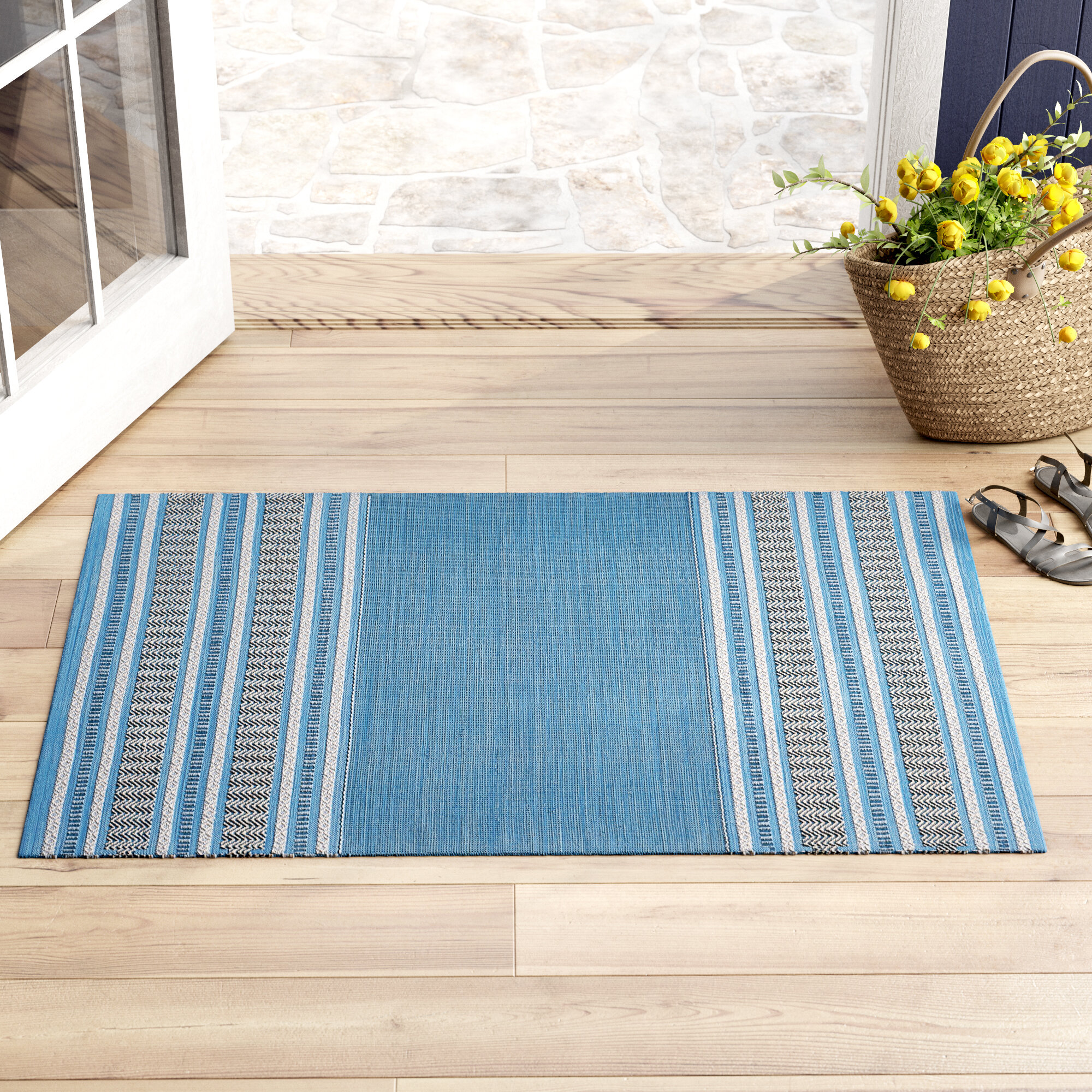 Hurst Flatweave Cotton Abstract Rug