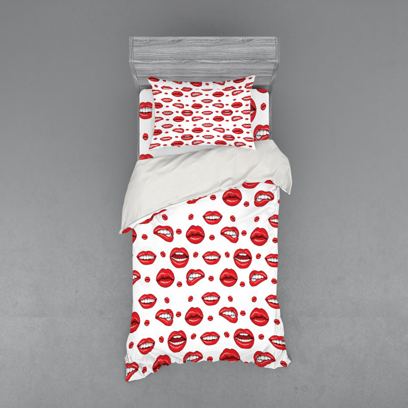 Modern & Contemporary Polyester Coverlet, Twin Duvet Cover + 2 Additional Pieces