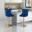 Javarius Upholstered Adjustable Height Counter Stool with Metal Frame-738334373