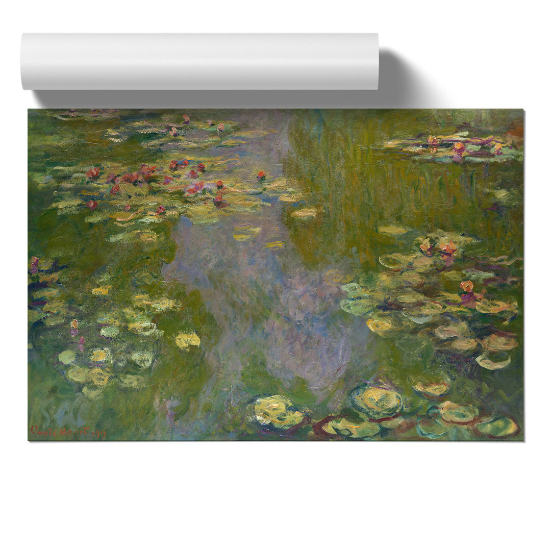 Water Lilies Lily Pond by Claude Monet - Frameless Print