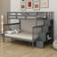 Bunk Bed With Storage Stairway And Guard Rail-1783031643