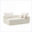 Canapés | Canapé en chenille pour 2 personnes Petits espaces | Beige | Chenille-442330219