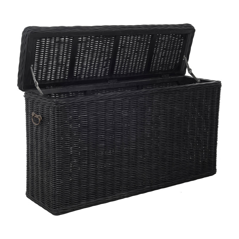 Woven Storage Console Table