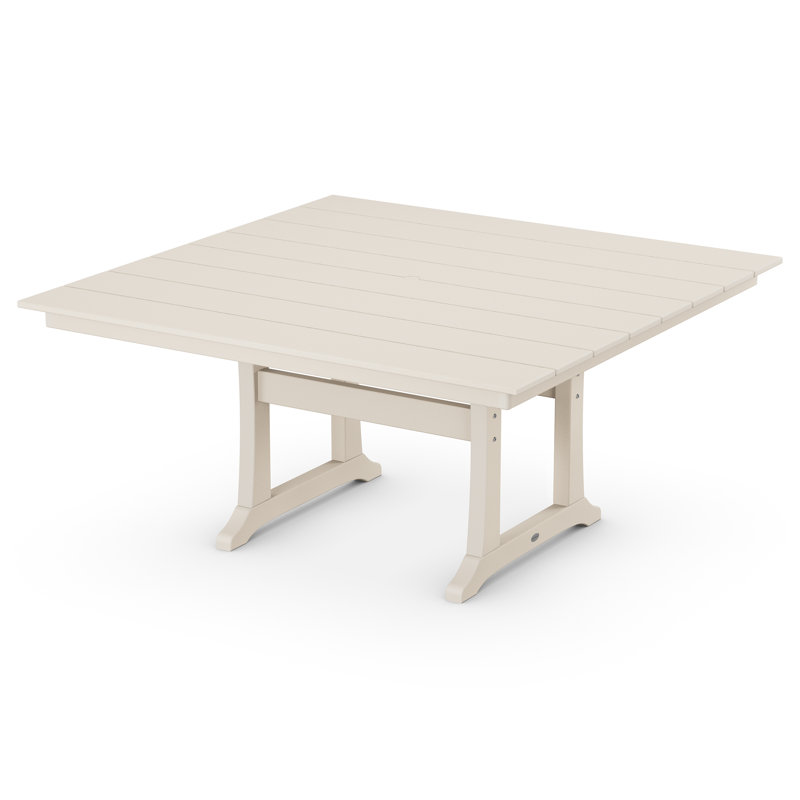 Farmhouse Trestle Dining Table, Cream