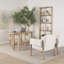 Peach Narrow Etagere Bookcase