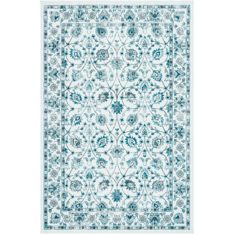 Dota Floral Indoor Rug, Rectangle 5'3" x 8'