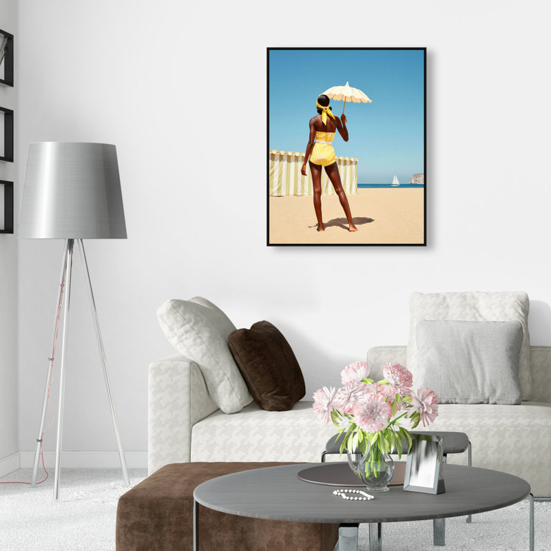 Cabana Muse III Print by Oliver Gal, 31"H x 37"W, White Floater Frame