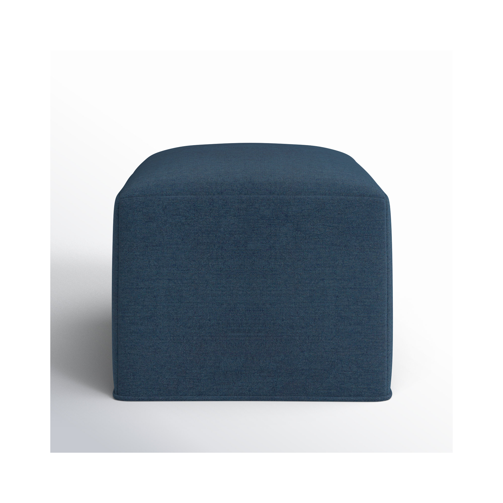 Praia Sunbrella® Upholstered 22" Ottoman, Spectrum Indigo Sunbrella®