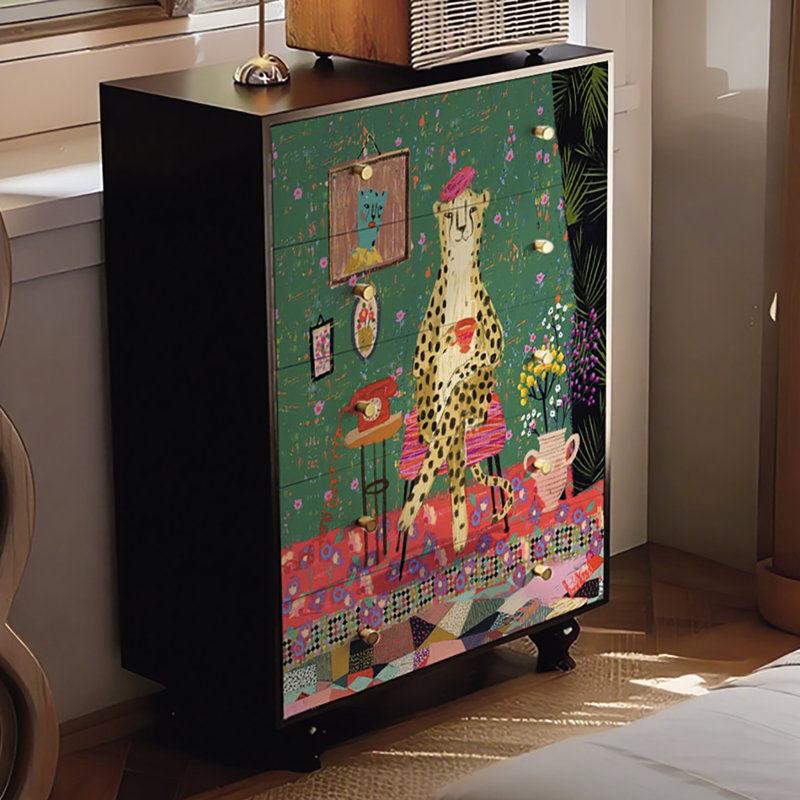 Armoire décorative de salon avec tiroirs