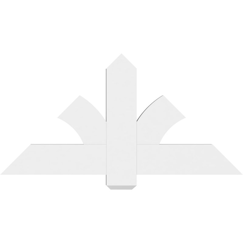 Support pour pignon en PVC Redmond, H 24 po x l 48 po (pas: 12/12), P 2 po x F 6 po