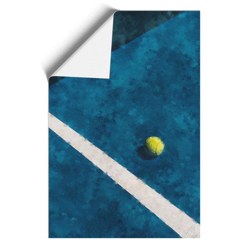 The Tennis Court Painting - Frameless Print, 30cm H x 21cm W x 0.1cm D