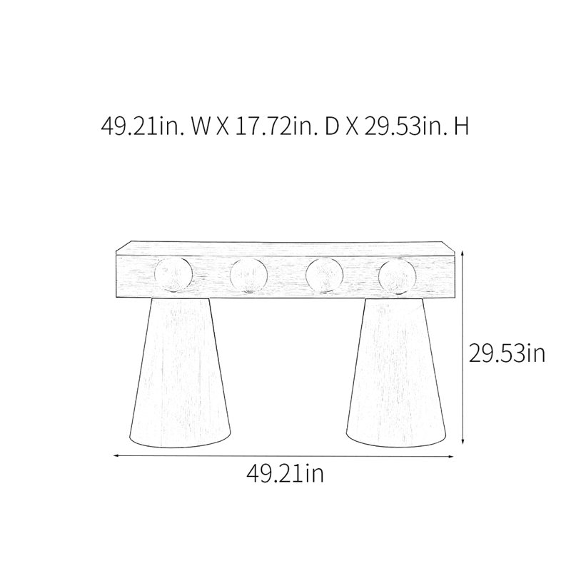 Console Modern Minimalist Art, Noir