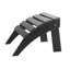 Repose-pieds de patio en PEHD Adirondack 18,7 po x l 19,7 po x H 13 po Adirondack