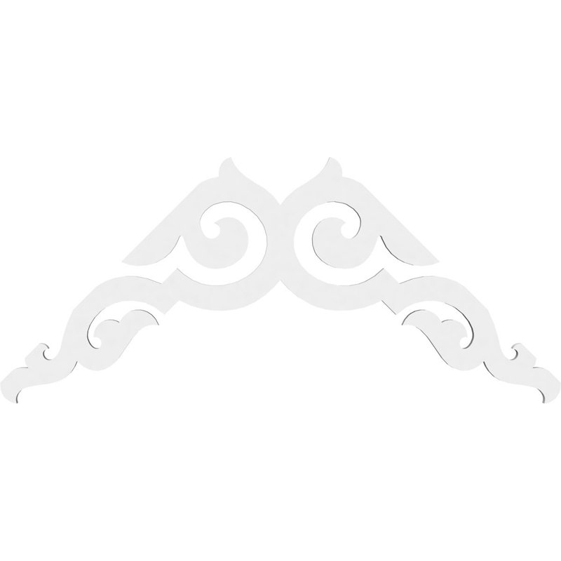 Rotherham Signature Urethane Gable Pediment, Primed Tan, 18"H x 36"W, 12/12