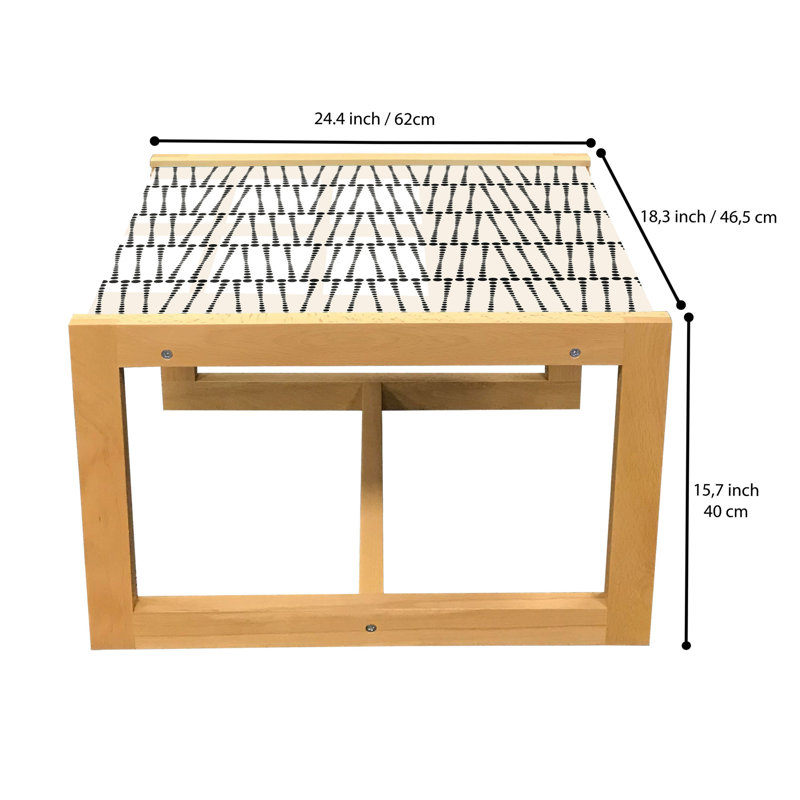 Inghard Sled Coffee Table, 62cm H x 46cm W x 40cm D