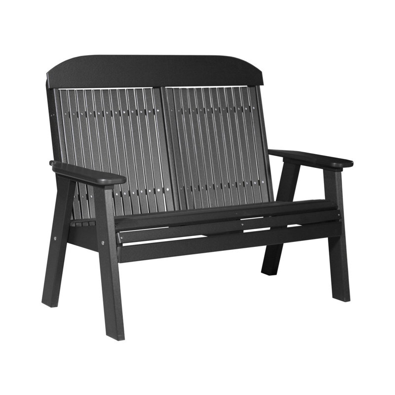 Banc de parc en plastique classic Zamir, Noir