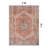 Valora Red Vintage Medallion Washable Low-Pile Area Rug With Non-Slip Backing-1430172559