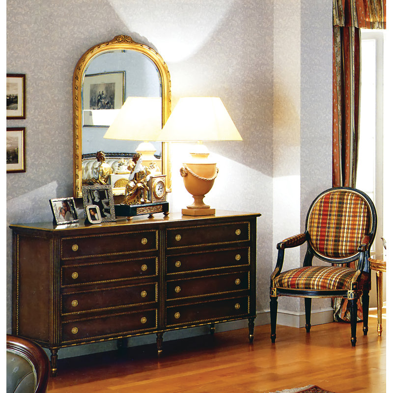 Miroir de commode en arche