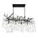 Cylvia 10 - Light Dimmable Geometric Chandelier