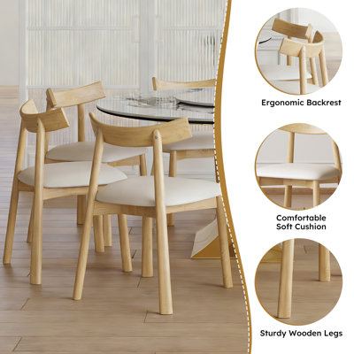 Ensemble de table de salle à manger 59 "en pierre frittée ronde 59" avec base de sablier en acier inoxydable doré et 8 chaises rembourrées blanches - Table de cuisine moderne de luxe aspect marbre pour 6 à 8 personnes