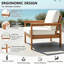 Ensemble de conversation en PEHD pour 2 personnes avec coussins