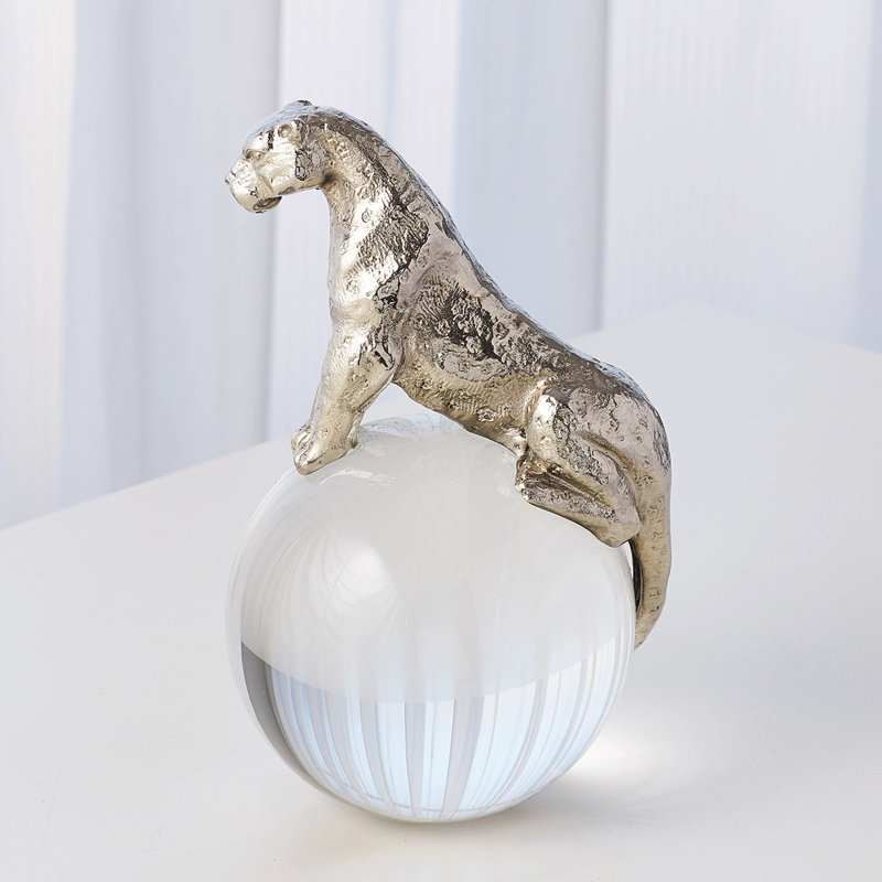 Jaguar on Crystal Sphere, Nickel