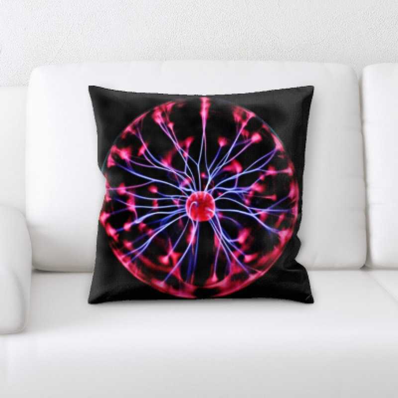 Faux Leather Throw Pillow
