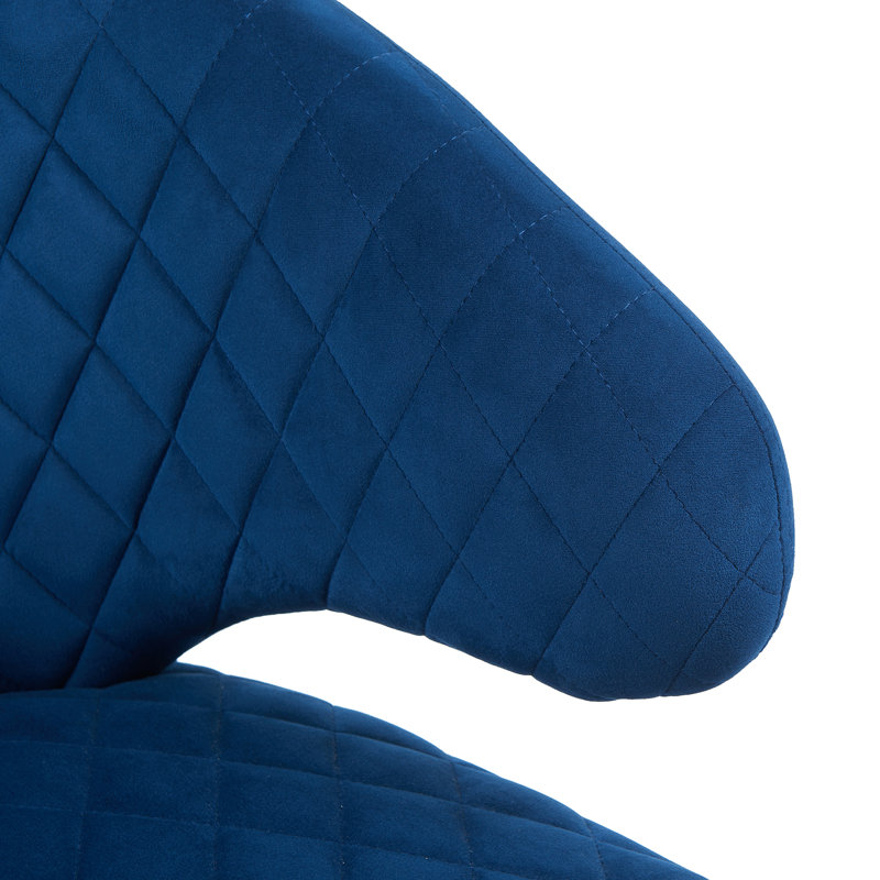 Gemma Velvet Occasional Chair, Dark Navy