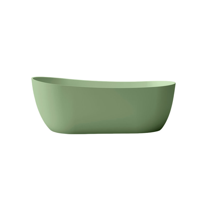63'' x 31.5'' Stone Bathtub, Green