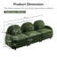 Canapé Teddy en tissu doux à 3 places, dossier incurvé et accoudoirs avec coussins lombaires incurvés, canapé modulaire à 3 places avec coussin de soutien-718506632-718506638