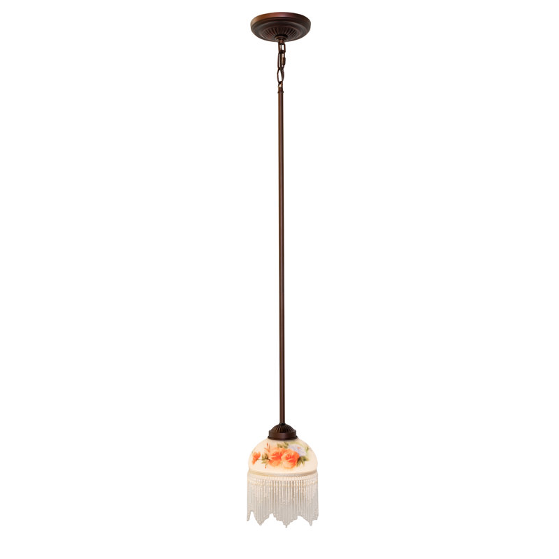 Luminaire suspendu 1 lumière en bronze acajou