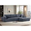 Canapé modulaire convertible en velours côtelé CozyForm, canapé confortable moderne avec rembourrage en mousse, canapé-lit modulaire confortable pour le salon, la chambre à coucher, aucun assemblage requis, faisant face à la droite-1942564875-1942564872