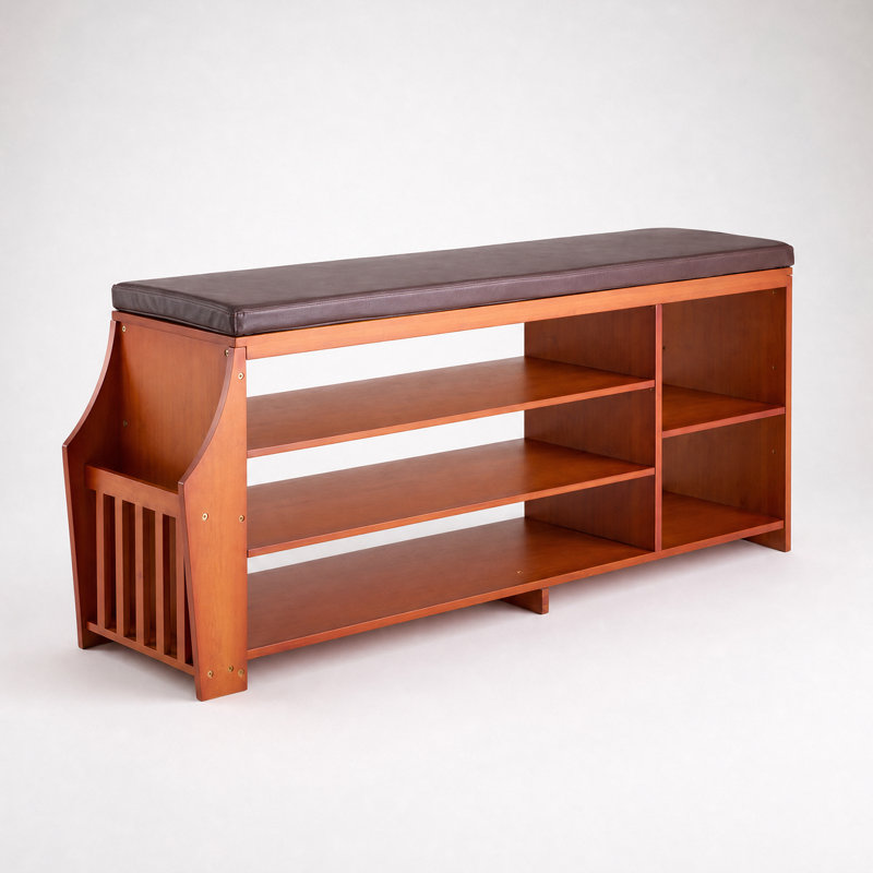 Solid Wood Entryway Bench