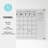 Thomas Martha Stewart Acrylic Wall Calendar with Notes with Dry Erase Marker and Mounting Hardware-89798294