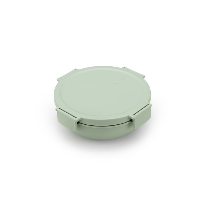 Brabantia Make & Take Salad Bowl, Leakproof, 44 fl oz (1.3 Liter), Jade Green
