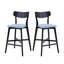 Ensemble de 2 chaises de bar modernes à hauteur de comptoir avec repose-pieds-1363732389