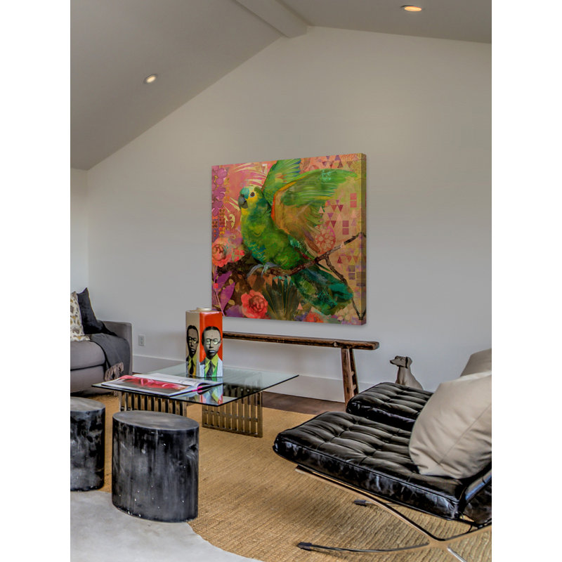 Evelia - Wrapped Canvas Painting, 101cm H x 101cm W x 3.81cm D